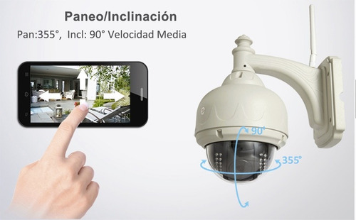 Cámara Ip Exterior Domo Motorizado P2p Wifi Hd Onvif.