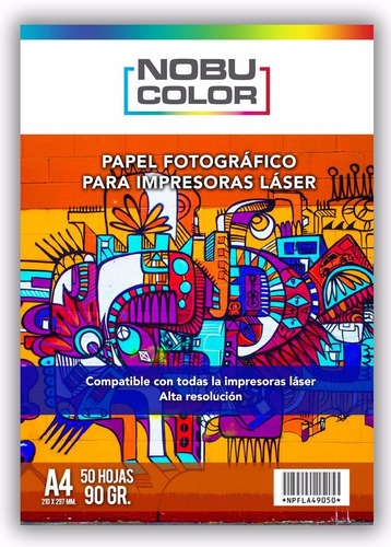 Papel Foto A4 Para Impresoras Laser 90gr. 50 Hojas