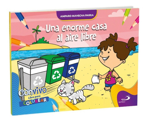 Una Enorme Casa Al Aire Libre - Libro Para Colorear