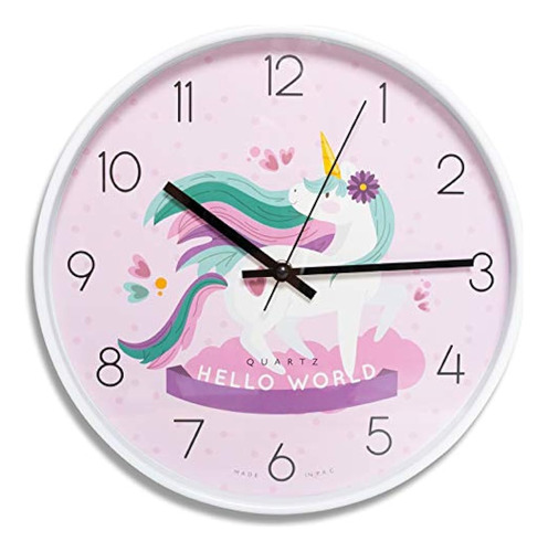 Algo Unicornio - Hermoso Reloj De Pared De Unicornio Para La