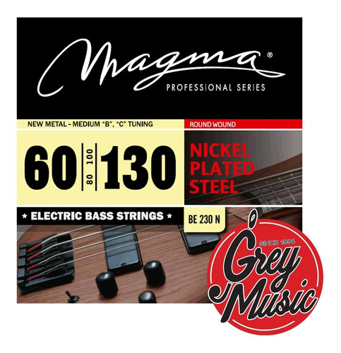 Encordado Electric Bass Magma Be230n New Metal 060-130