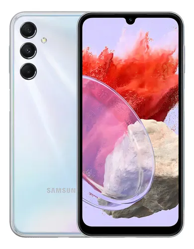 Smartphone Samsung Galaxy M34 5g, 128gb, 6gb, Tela 6.5 Cor Prata
