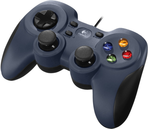Gamepad Control Palanca Logitech F310 Cable Pc Android Azul 