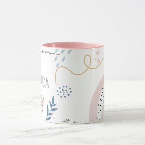 Caneca Feminina Família Presente Mulheres Mãe Dia Das Mães Cor Rosa-claro Cunhada