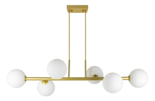 Lustre De Teto Luminária Pendente Grape Ouro Branco  Starlux