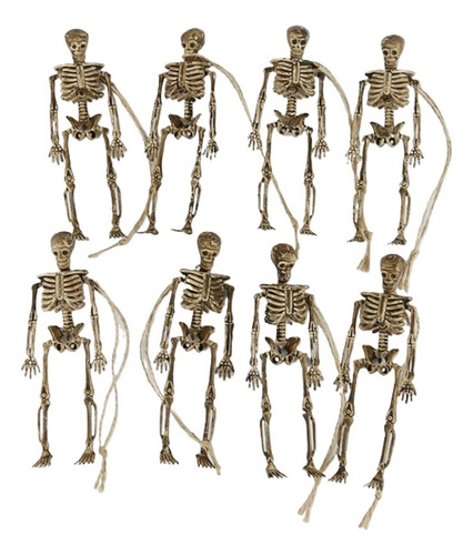 Yn Minifigura De Esqueleto Pequeña De Plástico Posable