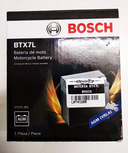 Bateria Moto Bosch Btx7l Ytx7l-bs Yamaha Crypton 110 T New