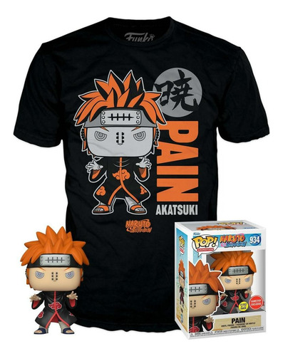 Funko Pop! Tees Naruto Shippuden Pain 934 Glow Gamestop