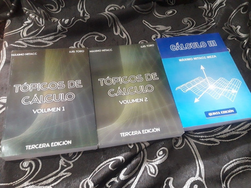 Libro Tópicos De Cálculo 3 Tomos Máximo Mitacc 