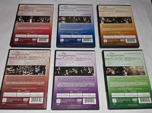 Box C/ 6 Dvd Tchaikovsky: Sinfonia 1,2,3,4,5 E 6. Ciclo. Edição Limitada