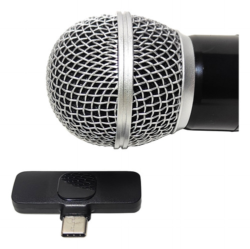 Microfone Tec7 Sem Fio Para Celular Com Entrada Lightning