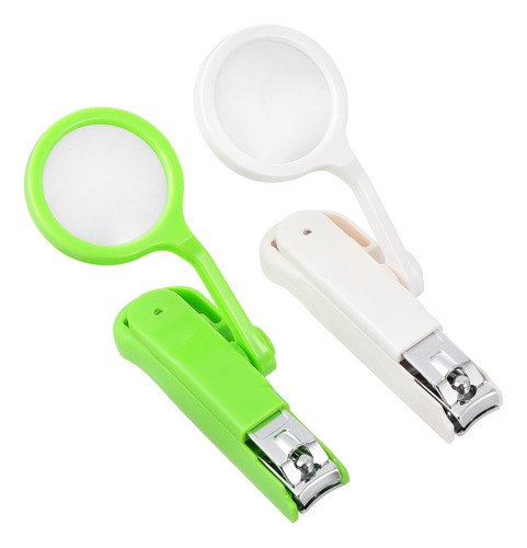 Kit De Tijeras Para Uñas Con Lupa, Tamaño Grande, 2 Unidades