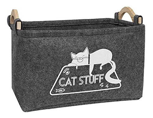 Caja De Juguetes Para Gatos Vumdua, Canasta De Almacenamient