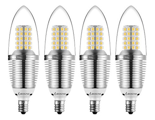 Bombilla Para Candelabro Led Bogao Pack De 4 Bombilla Led 9w