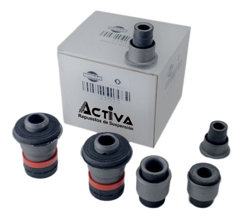 Imagen 3 de 5 de Kit Bujes Cuna Araña Motor Renault Megane 2 Ii