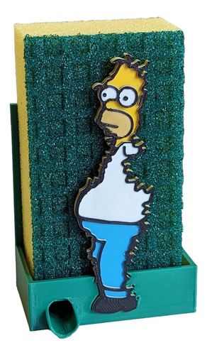 Porta Esponja Homero Arbusto Simpson Impresion 3d