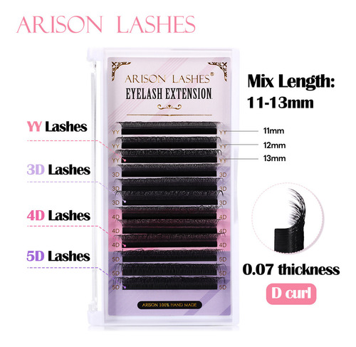 3 Piezas 3d 0.07d 12,13 Y 14mm Pestañas Postizas Y Extensiones De Pestañas Lash Espuma Shampoo Limpiadora Blister Pestañas Yooty 3d Tipo Y False Eyelashes & Extensions Y Extensiones De Pestañas