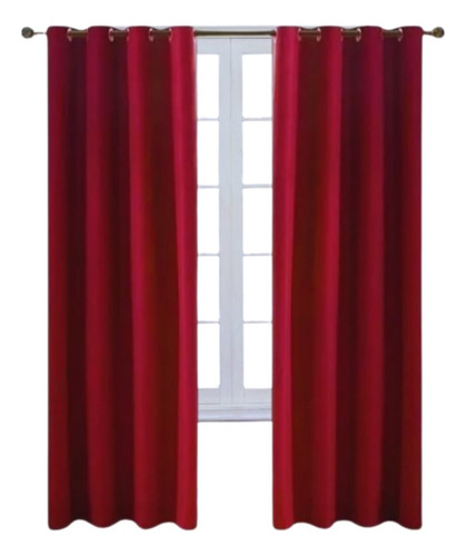 Cortinas Blackout Con Textura De Lino Para Living 230x140cm