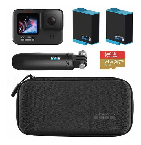 Imagen 1 de 6 de Gopro 9 Pack 2 Batería, Shorty, Microsd 64gb, Maletin