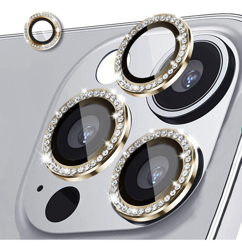 Vidrio Protector Aro Diamond Compatible iPhone 14 Pro Max