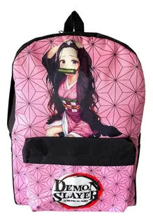 Mochila Nezuko Demon Slayer Rosa Modelo 2