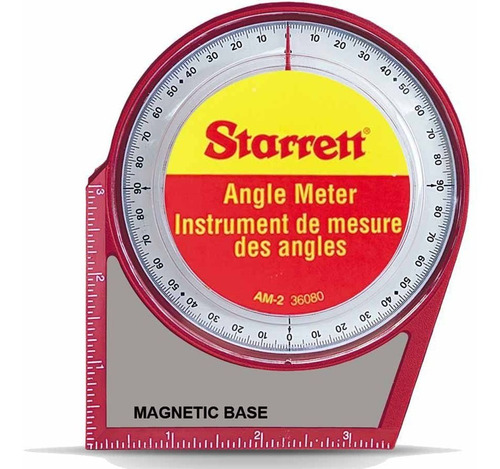 Medidor De Angulos Com Base Magnetica -starrett - Am-2