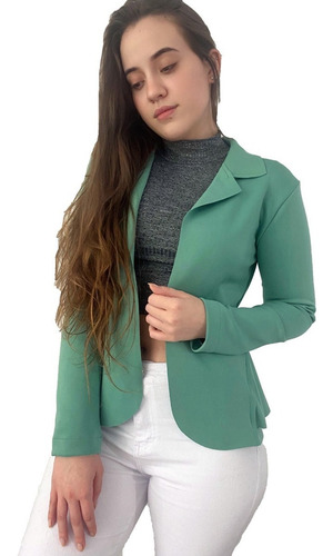 Imagem 6 de 9 de Blazer Casaquinho Neopreme Feminino Terninho Formal Fornece