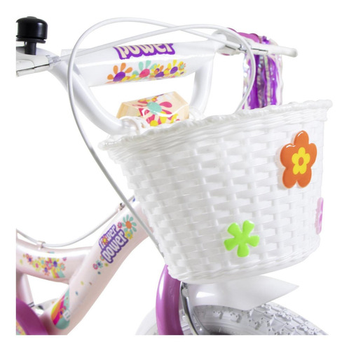Imagen 9 de 9 de Bicicleta Cross Flower Power Benotto, Canasta Y Asiento