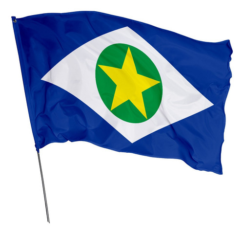 Bandeira Do Mato Grosso 1,45m X 1m Cor