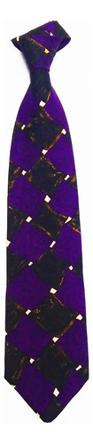 Corbata Hugo Boss I I Violeta Oscuro Geométrico 1.47 M (Usado)