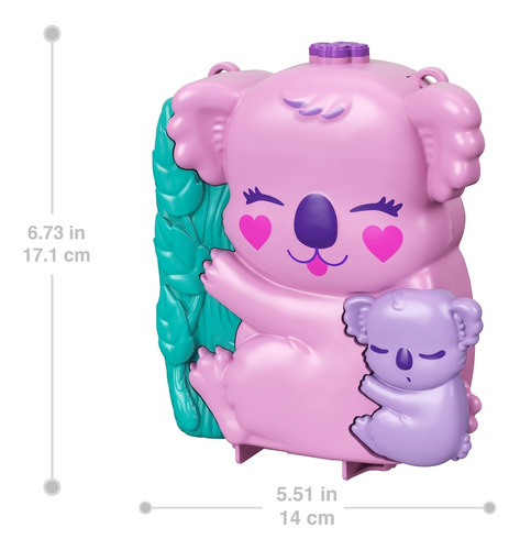 Set De Juego Polly Pocket Estuche Bolso Aventuras De Koala