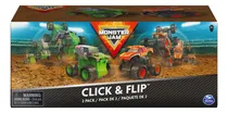 Comprar Monster Jam Click And Flip Toro Loco Y Digger Spin Master