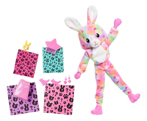 Barbie Cutie Reveal Color Wow Conejito Muñeca Y Accesorios