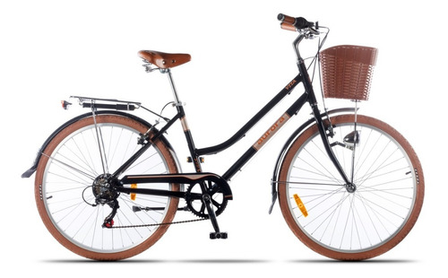 Bicicleta De Paseo Aurora Vita Retro R26 6v Dama Aluminio *