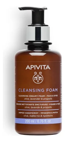 comprar Crema Espuma Limpiadora Para Rostro Y Ojos 200 Ml Apivita Momento de aplicación Día\u002FNoche Tipo de piel Todo tipo de piel