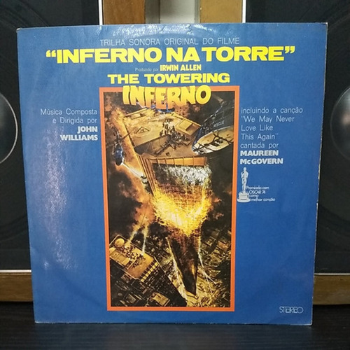 Lp Inferno Na Torre Vinil Trilha Filme John Williams 1975