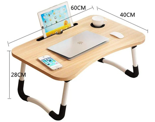 Mesa Plegable Para Notebook De Madera / Cama/ Lectura