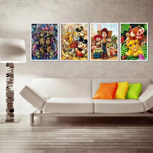 5d Pintura Por Diamantes Simba, Pumba Y Timon Decoracion