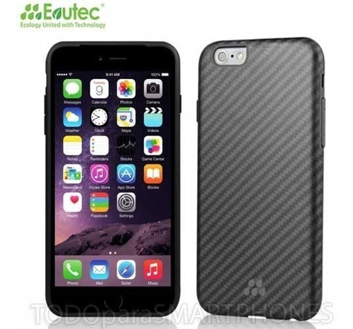 Funda Evutec Serie Si Para iPhone 6s/6 Plus Carbon Negro 