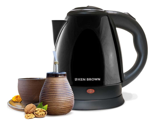 Pava Eléctrica Ken Brown 1,5lts Inox Negro Je-1256