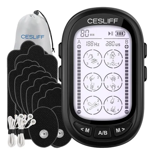 ~? Cesliff Dual Channel Tens Ems Unit Large Screen 24 Modes