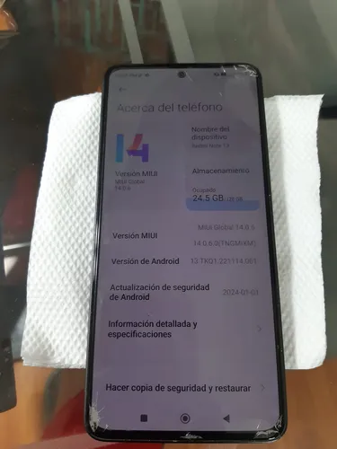 Redmi Note 13 256 Gb 8ram Color Negro (Usado)