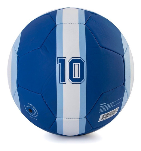 Imagen 3 de 5 de Pelota Futbol Sorma Nº5 Arg Suplente Azul Blanco
