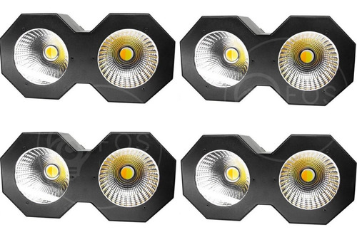 4x Mini Brut Led Cob 200w Branco Quente E Frio Dmx Dj Strobo 110V/220V