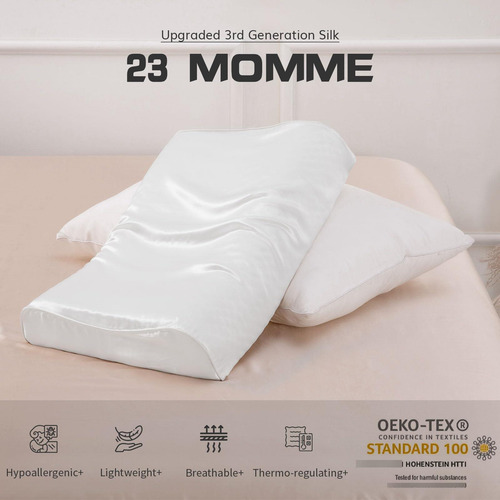 Funda De Almohada De Seda De Morera Para Almohadas Viscoelás
