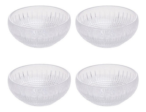 Conjunto 4 Bowls Wolff Cristal De Chumbo Queen 13x5cm