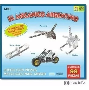 Juego Para Armar El Mecanico Argentino M99 Env. Casa Valente