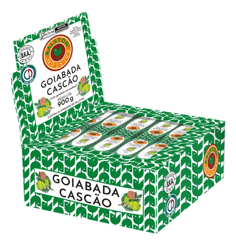 Display : 30x Goiabada Cascão 30g ( Cascãozinho ) - Ralston