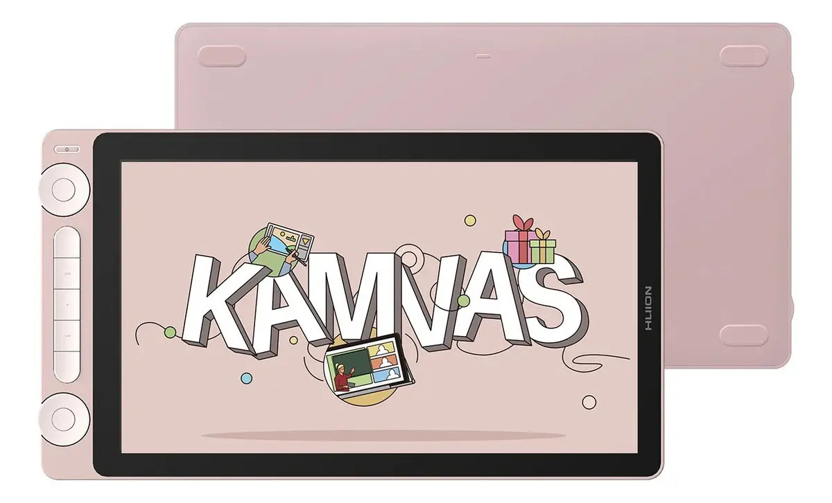 Tableta gráfica Huion Kamvas 13 Gen 3 Rosa 16384 Niveles Rosa