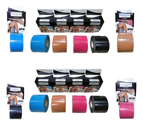 Bandagem Elastica Kinesio Tape Sports Terapeutica Adesiva Cor Violeta-claro